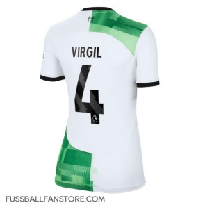 Liverpool Virgil van Dijk #4 Replik Auswärtstrikot Damen 2023-24 Kurzarm